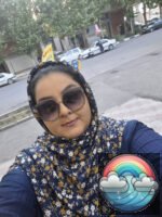 روسری طرح شکوفه بهاری