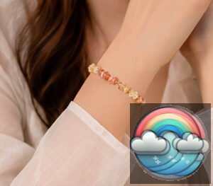 دستبند استیل عقیق و کوارتز کریستال | دستبند سنگ طبیعی انرژیبخش